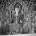 Photograph of central Buddha in Dunhuang Mogao Cave 249 taken by Irene Vincent in 1948.