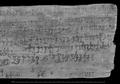 Manuscript on wood containing vinaya text on rules for bathing in Gandhari Prakrit written in kharosthi script.