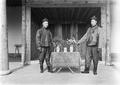 Official attendants, Weichang. Photograph taken by William Purdom on his 1909-1910 travels in China.