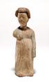 Clay figure of a woman.