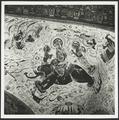 Photograph of a wall painting of Samantabhadra in Dunhuang Mogao Cave 329 taken by Raghu Vira in 1955.