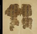Fragment of manuscript copy of Zazi Tangut dictionary, originally tied with string.