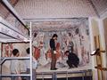 Li Xiaoyu, Li Tao, Liu Gang and Bai Xinzhong from the Dunhuang Academy installing the replica of Dunhuang Mogao Cave 45 at the British Library exhibition, 'The Silk Road: Trade, Travel, War and Faith', May 2004.