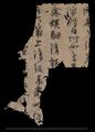 Fragment of Chinese manuscript.