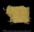 Fragment of yellow silk.