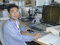 Shouji Sakamoto in the British Library Centre for Conservation during his research visit in 2011.