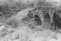 Stone arched bridge between Jianmenguan and Guangyuan, Sichuan, taken on Joseph Needham's 1943 visit to Dunhuang.