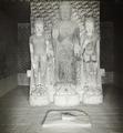 Photograph of Dunhuang Mogao cave 427, central statue group, taken by Desmond Parsons in 1935.