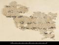 Eight fragments, mostly illegible, of an Uighur document on paper, purchased at Yar-?