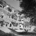 Photograph of the central part of the Dunhuang Mogao Caves taken by Irene Vincent in 1948.