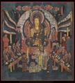 Kṣitigarbha with attendants and donors.