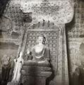 Photograph of west wall of Dunhuang Mogao Cave 98, taken by Irene Vincent in 1948.