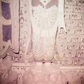 Photograph of the lower part of a statue in Dunhuang Mogao Cave 292 taken by Raghu Vira in 1955.