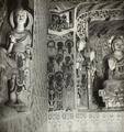 Photograph of Dunhuang Mogao cave 420, south and west walls, taken by Desmond Parsons in 1935.