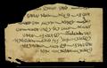 Sogdian manuscript fragment of a Christian oracular book.