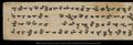 Pothi manuscript of Aparaimutayuhsutrasharani (Incantation of the Sutra of Eternal Life) in Khotanese.