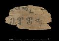 Small Khotanese manuscript fragment from a wooden tablet