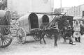 Horse cart taxis at Lanzhou taken on Joseph Needham's 1943 visit to Dunhuang.