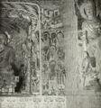 Photograph of Dunhuang Mogao cave 420, west and north walls, taken by Desmond Parsons in 1935.
