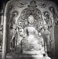 Photograph of west wall of Dunhuang Mogao Cave 283, taken by Irene Vincent in 1948.