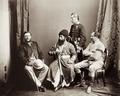 Amir Shir Ali Khan with British officials, Jamrud, April 1869.