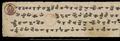 Pothi manuscript of Aparaimutayuhsutrasharani (Incantation of the Sutra of Eternal Life) in Khotanese.
