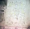 Photograph of a wall painting in Dunhuang Mogao Cave 159 taken by Raghu Vira in 1955.