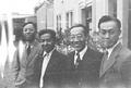 Yu Guangyuan, Li Peilin, Zhang Chali and Hu Xiangbi in Lanzhou taken on Joseph Needham's 1943 visit to Dunhuang.
