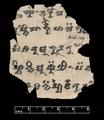 Manuscript fragment Tocharian B