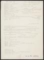 Single sheet of subject index to the Mogao Caves at Dunhuang by Joseph Needham from his 1958 visit.