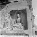 Photograph of  Dunhuang Mogao Cave 259, north wall taken by Irene Vincent in 1948.