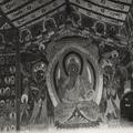Śākyamuni Buddha between two bodhisattvas in Dunhuang Mogao Cave 251.