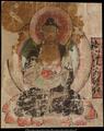 Buddha seated on a lotus throne
