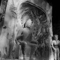 Photograph of Maitreya in a niche in Dunhuang Mogao Cave 257 taken by Irene Vincent in 1948.