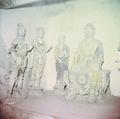 Photograph of statues in Dunhuang Mogao Cave 194 taken by Raghu Vira in 1955.