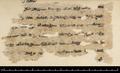 Eight fragments, mostly illegible, of an Uighur document on paper, purchased at Yar-?